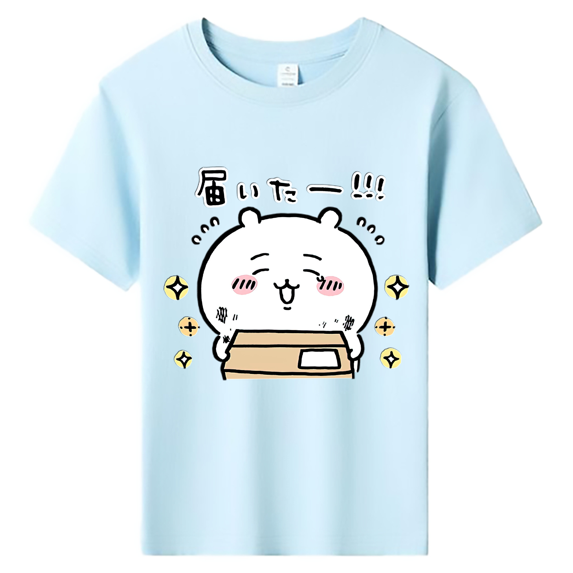 （画像用） ちいかわ ちいかわ Chii-kawa chiikawa 綿100％キッズTシャツ（フロントプリント）